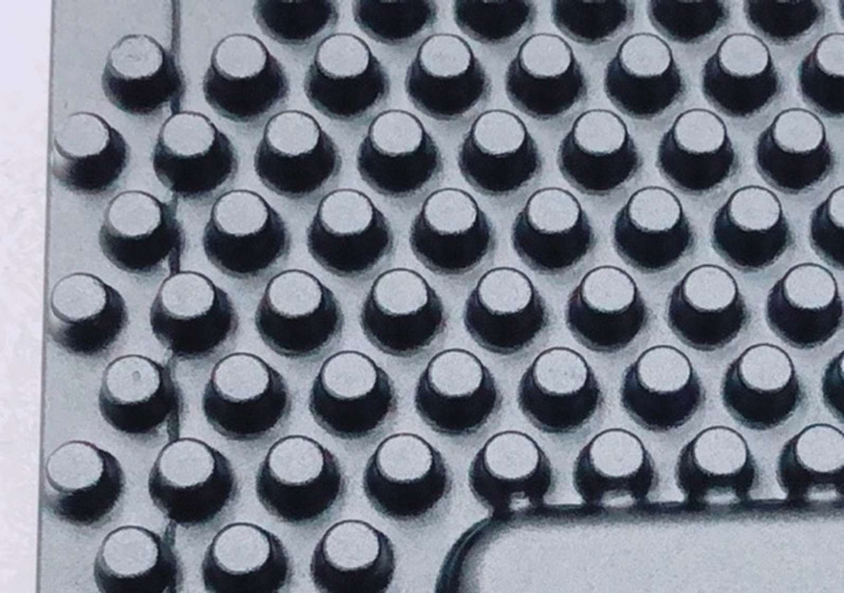 Forged pin-fin cooler detail