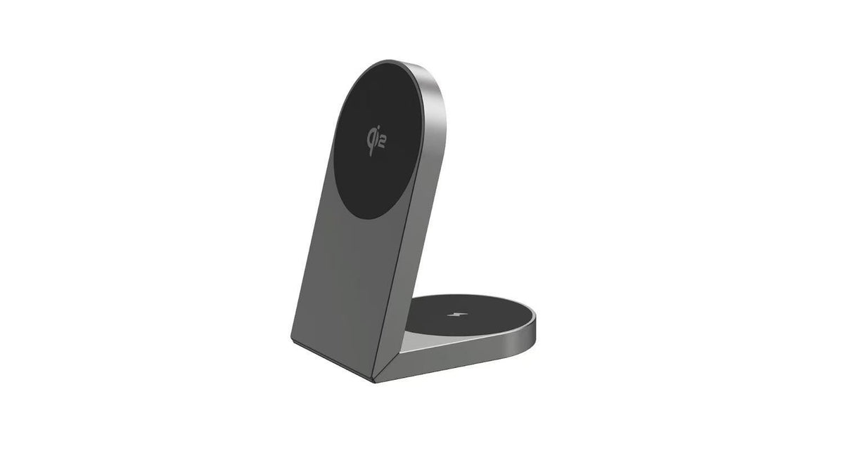 Foldable wireless charging stand, aluminum