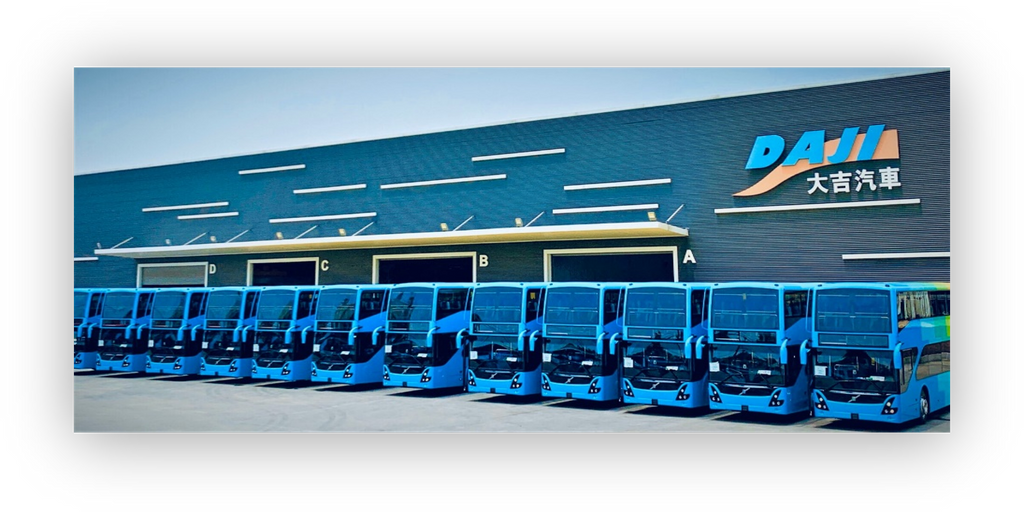 Daji Export Double-Decker Bus to Korea