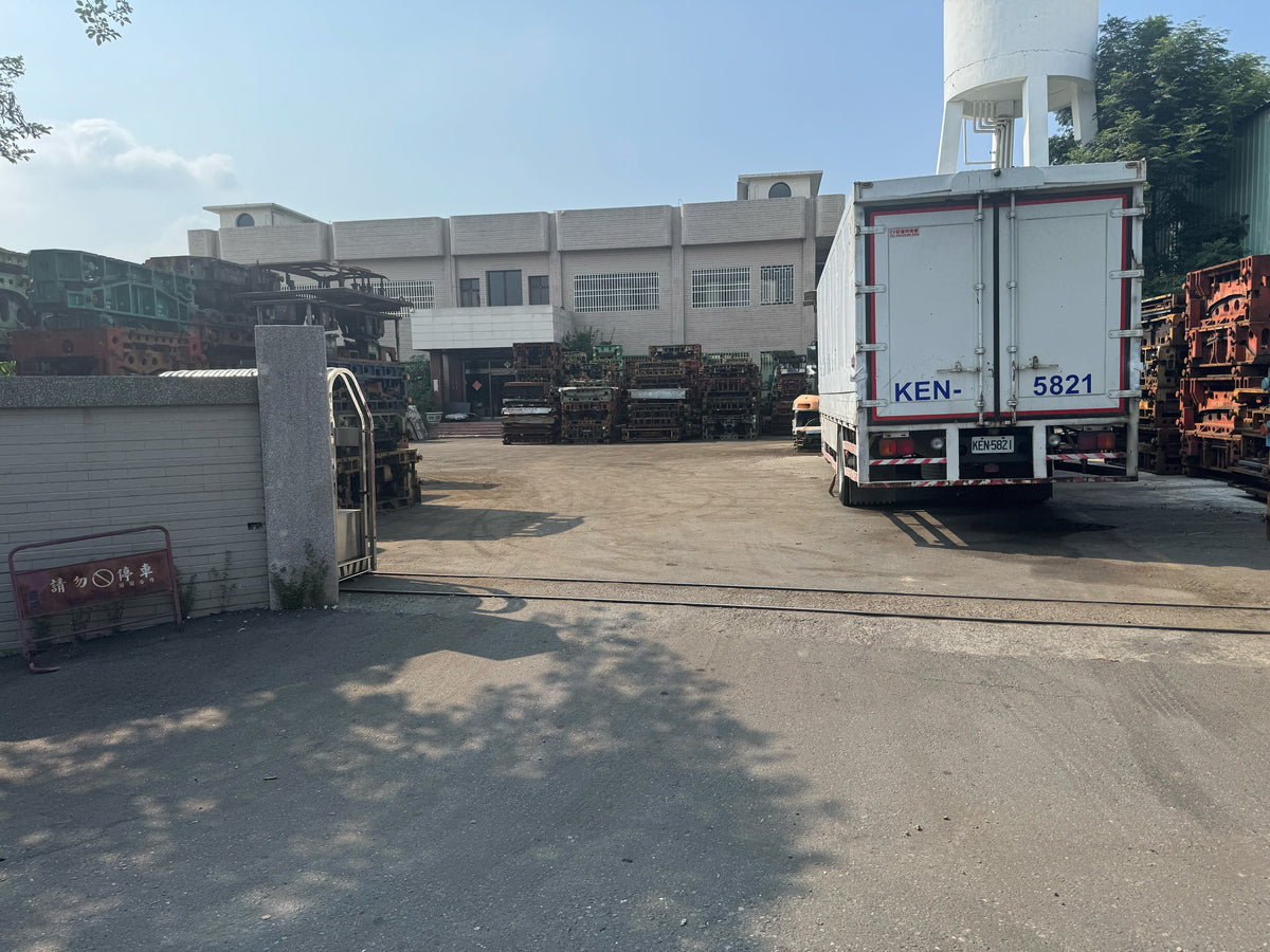 Delivery truck in the plant yard