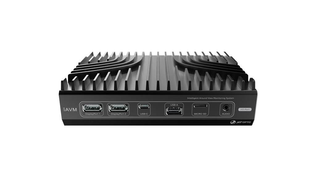 iAVM control unit, front view with camera and display ports
