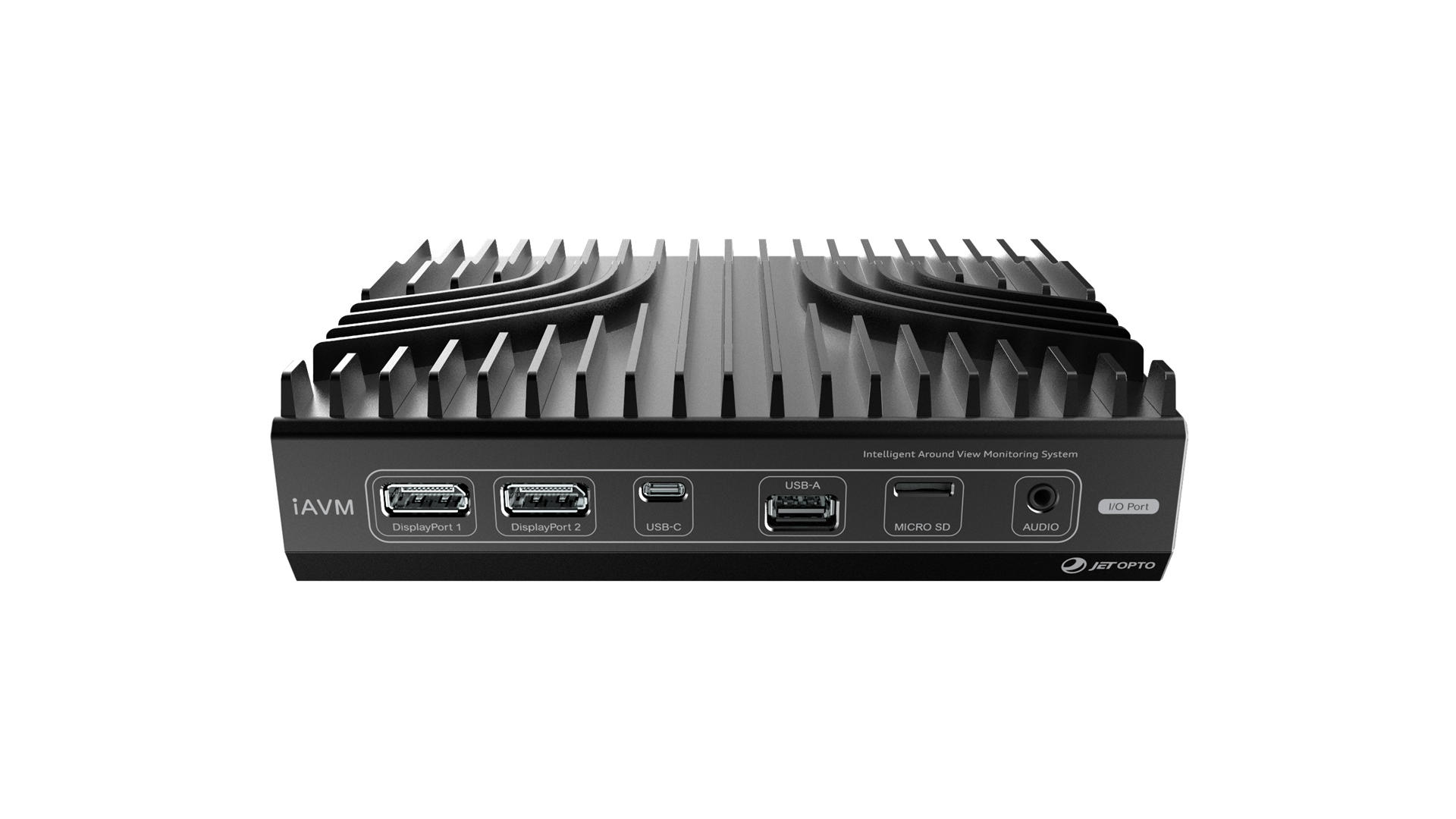 iAVM control unit, front view with camera and display ports