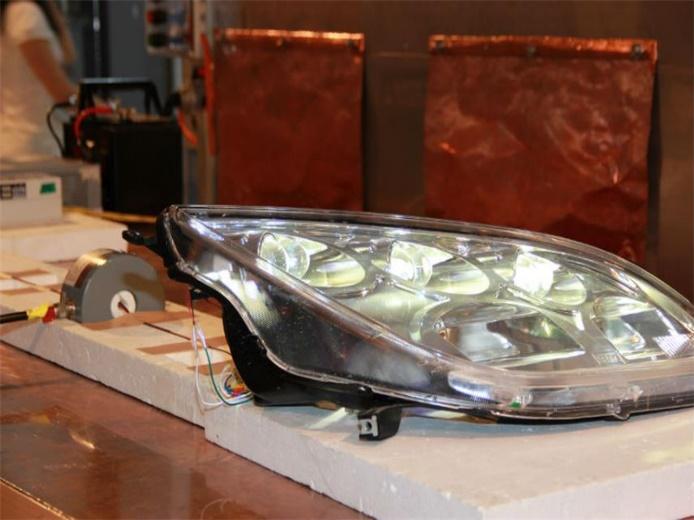 Truck headlamp under laboratory validation at TBM